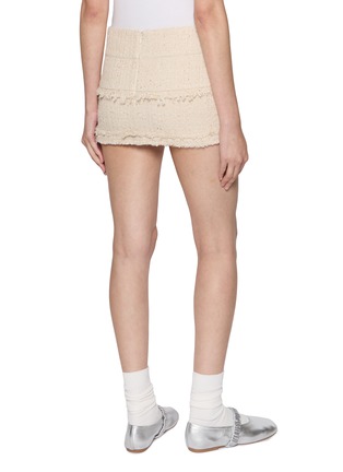 Back View - Click To Enlarge - BONBOM - Sequin Tweed Mini Skirt