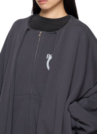 - BONBOM - Sleeve Hoodie Zip Up Jacket