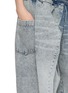  - BONBOM - Elasticated Tucked Front Voluminous Medium Wash Jeans