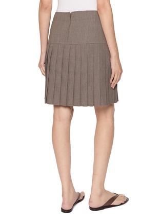 Back View - Click To Enlarge - BONBOM - Pleated Panel Skirt