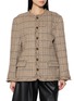 BONBOM Round Neck Tweed Blazer