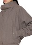  - BONBOM - Funnel Neck Raglan Sleeve Jacket
