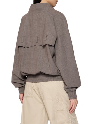Back View - Click To Enlarge - BONBOM - Funnel Neck Raglan Sleeve Jacket