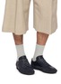 Figure View - Click To Enlarge - COMMON PROJECTS - Minimal Runner Seventy Leather Suede Men's Sneakers