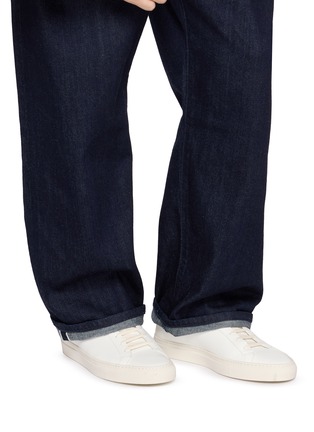 Figure View - Click To Enlarge - COMMON PROJECTS - Achilles Premium Washed Leather Men's Sneakers
