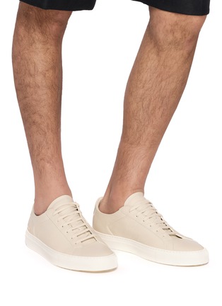 Figure View - Click To Enlarge - COMMON PROJECTS - Achilles Piuma Leather Men's Sneakers