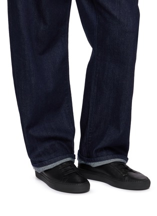 Figure View - Click To Enlarge - COMMON PROJECTS - Achilles Premium Washed Leather Men's Sneakers