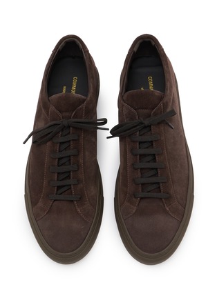 Detail View - Click To Enlarge - COMMON PROJECTS - Achilles Premium Suede Men's Sneakers