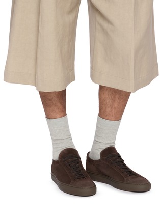 Figure View - Click To Enlarge - COMMON PROJECTS - Achilles Premium Suede Men's Sneakers