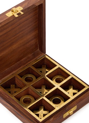 Detail View - Click To Enlarge - BATELA - Noughts and Crosses Wooden Box