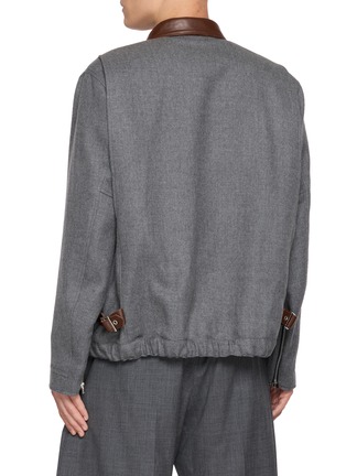 Back View - Click To Enlarge - SACAI - Wool Melton Blouson
