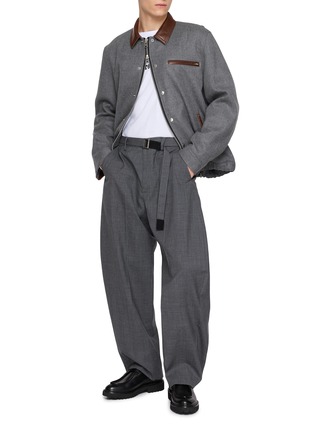 Figure View - Click To Enlarge - SACAI - Wool Melton Blouson