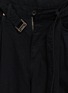  - SACAI - Belted Pleated Wide Leg Denim Pants