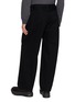Back View - Click To Enlarge - SACAI - Belted Pleated Wide Leg Denim Pants