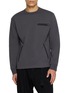 SACAI Long Sleeve Zip Pocket Cotton Jersey T-Shirt