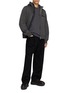 Figure View - Click To Enlarge - SACAI - Long Sleeve Zip Pocket Cotton Jersey T-Shirt