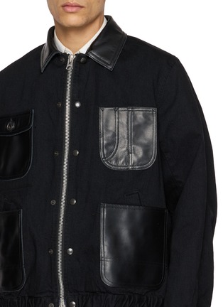  - SACAI - Leather Quad Pocket Jacket