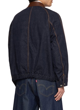 Back View - Click To Enlarge - SACAI - Leather Quad Pocket Jacket