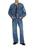 Figure View - Click To Enlarge - SACAI - X Levi’s Flared Medium Wash Jeans