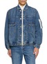 SACAI X Levi’s Pleated Medium Wash Denim Bomber Jacket