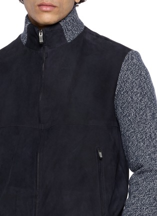  - PAUL & SHARK - Hybrid Auqaleather Zip Up Jacket
