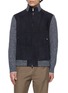 PAUL & SHARK Hybrid Auqaleather Zip Up Jacket