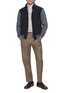 Figure View - Click To Enlarge - PAUL & SHARK - Hybrid Auqaleather Zip Up Jacket