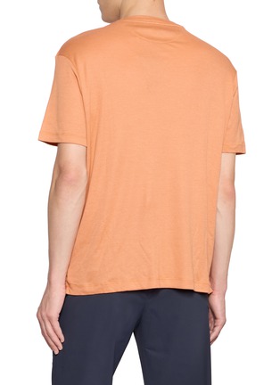 Back View - Click To Enlarge - PAUL & SHARK - Fabric Detail Jersey T-Shirt