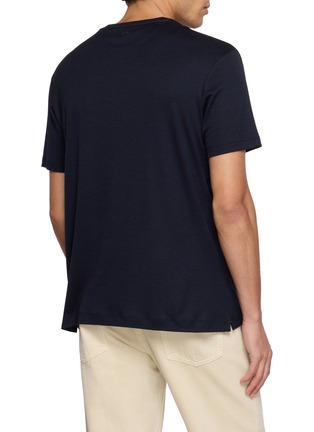 Back View - Click To Enlarge - PAUL & SHARK - XSoft Cotton Blend Jersey T-Shirt