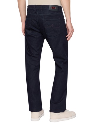 Back View - Click To Enlarge - PAUL & SHARK - XSOFT Woven Five-Pocket Denim Jeans