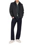 Figure View - Click To Enlarge - PAUL & SHARK - Zip Up Knit Wool Cardigan