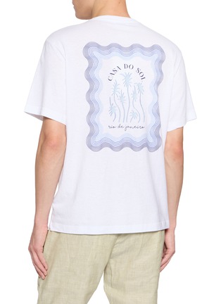 Back View - Click To Enlarge - FRESCOBOL CARIOCA - Dinis Printed Cotton T-Shirt