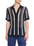 FRESCOBOL CARIOCA Pinto Short Sleeve Open Weave Crochet Cotton Cardigan