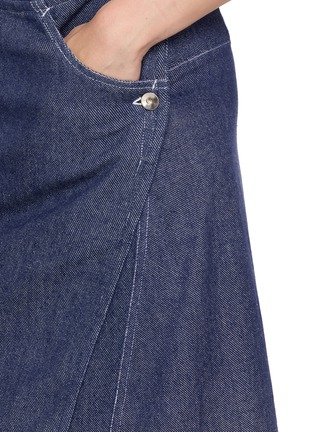  - STORY MFG - Fold Peace Patchwork Denim Skirt