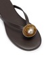 Detail View - Click To Enlarge - CHRISTOPHER ESBER - Aura Quartz Leather Flip Flop