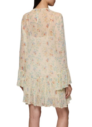 Back View - Click To Enlarge - ULLA JOHNSON - Emmeline Silk Mini Dress