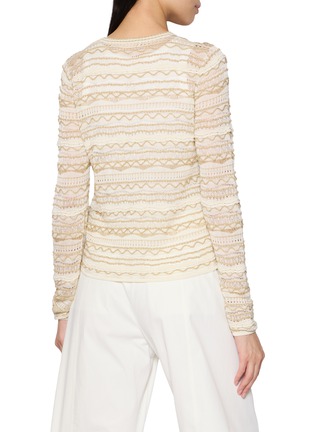 Back View - Click To Enlarge - ULLA JOHNSON - Mia Round Neck Knit Cardigan