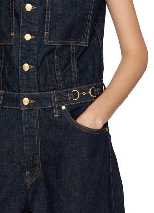  - ULLA JOHNSON - Esme Sleeveless Cotton Denim Jumpsuit