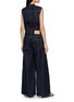 Back View - Click To Enlarge - ULLA JOHNSON - Esme Sleeveless Cotton Denim Jumpsuit