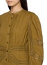  - ULLA JOHNSON - Elysia Long Sleeve Lace Trim Cotton Mini Dress
