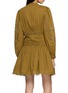 Back View - Click To Enlarge - ULLA JOHNSON - Elysia Long Sleeve Lace Trim Cotton Mini Dress