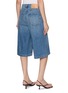 Back View - Click To Enlarge - ULLA JOHNSON - The Rowan Denim Culotte Shorts