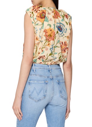 Back View - Click To Enlarge - ULLA JOHNSON - Gracie Floral Printed Cotton Top