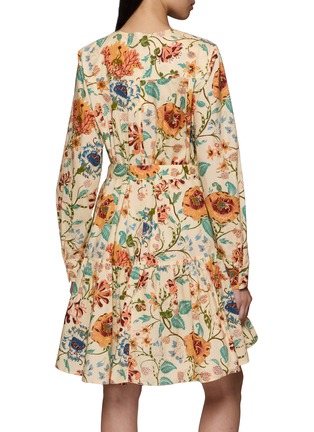 Back View - Click To Enlarge - ULLA JOHNSON - Noelia Waist Tie Mini Dress