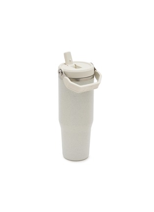 Detail View - Click To Enlarge - STANLEY - The IceFlow™ Flip Straw 2.0 Tumbler 30oz — Pale Stone Speckle