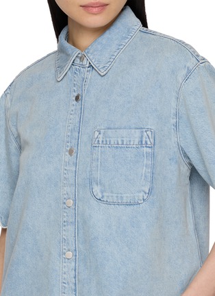  - RAG & BONE - Christina Scalloped Trim Denim Shirt