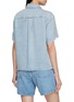Back View - Click To Enlarge - RAG & BONE - Christina Scalloped Trim Denim Shirt