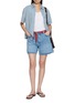 Figure View - Click To Enlarge - RAG & BONE - Christina Scalloped Trim Denim Shirt