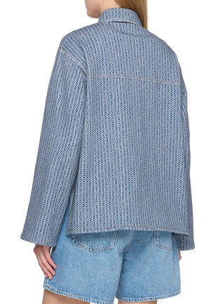 Back View - Click To Enlarge - RAG & BONE - Miramar Terry Half Placket Top