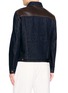 Back View - Click To Enlarge - BRUNELLO CUCINELLI - Leather Yoke Denim Jacket